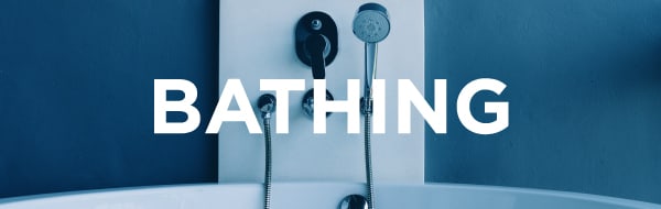Bathing.
