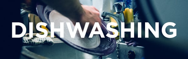 Dishwashing.