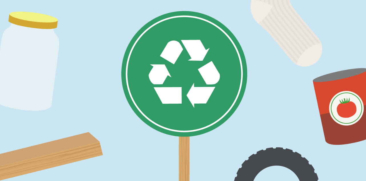 Repurpose Household Items to Practice Living Green.